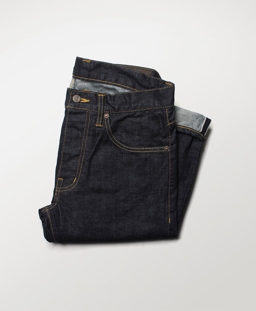 Mill Row - Rinse Stretch Indigo Denim Jeans